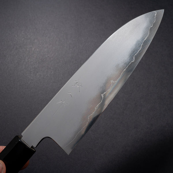 Tetsujin Silver #3 Kasumi Santoku 180mm Taihei Makassar Ebony Handle