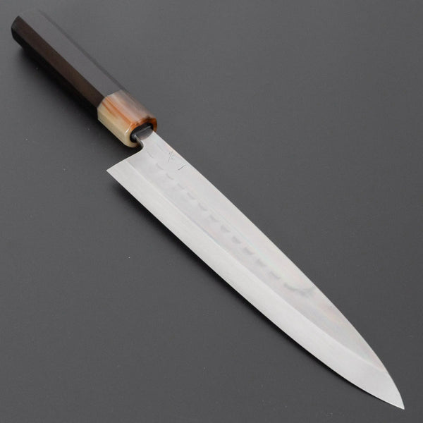 Hitohira Togashi Blue #2 Mizu Honyaki Mioroshi Deba 240mm Ebony Handle (Old Stock) Product vendor