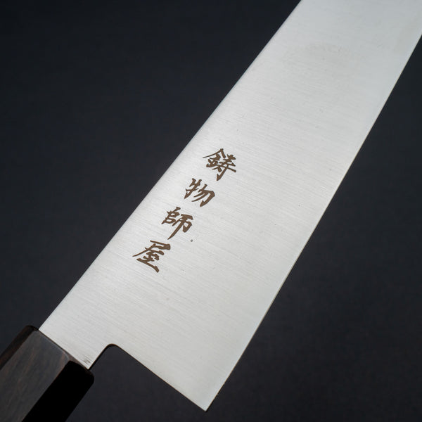 Hitohira Imojiya TH Stainless Gyuto 240mm Ebony Handle (Wa)