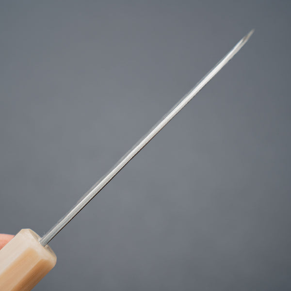 Isamitsu White #1 Stainless Clad Kurouchi Paring 90mm Riisgaard Handle