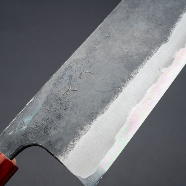 Hitohira Tosa Kurouchi Blue #2 Nakiri 170mm Walnut Handle (Rengas Ferrule)