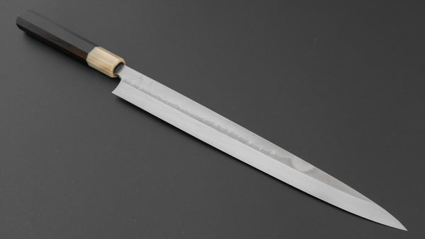 Hitohira Togashi White #2 Mizu Honyaki Fugubiki 300mm Ebony Handle (Old Stock)