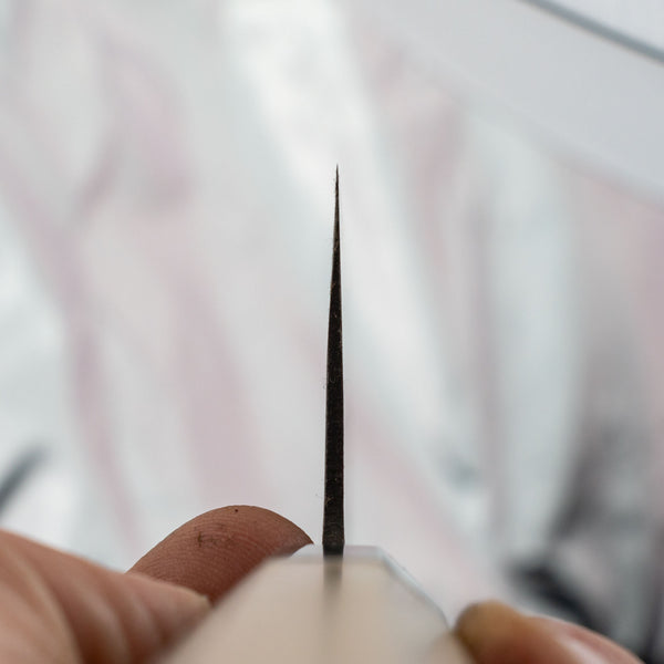 Hitohira Hizen Kurouchi Blue #1 Stainless Clad Nakiri 165mm Ho Wood Handle