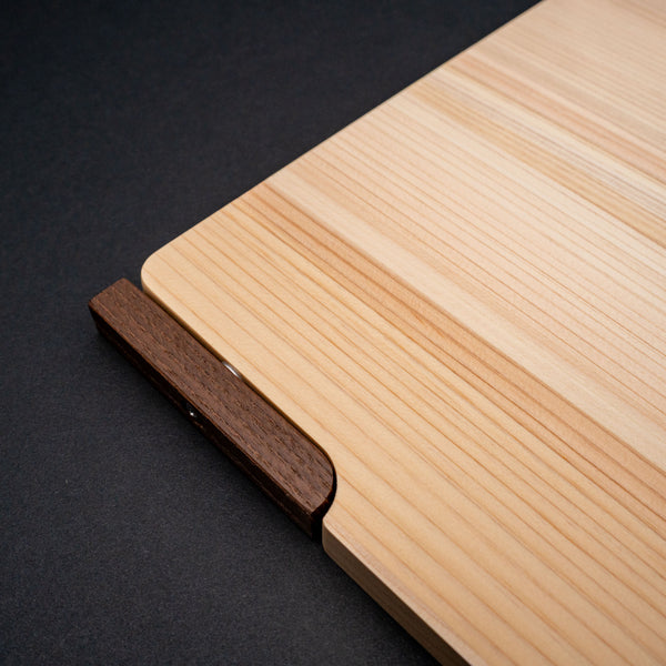 Hitohira Hinoki Thin Cutting Board with Stand (Large)