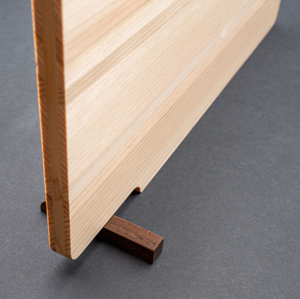 Hitohira Hinoki Thin Cutting Board with Stand (Large)