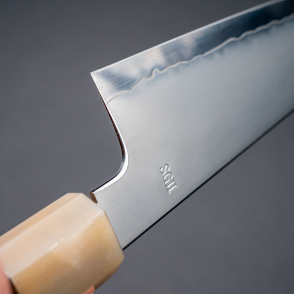 Hitohira Nao SG2 Kasumi Gyuto 210mm Ebony Handle