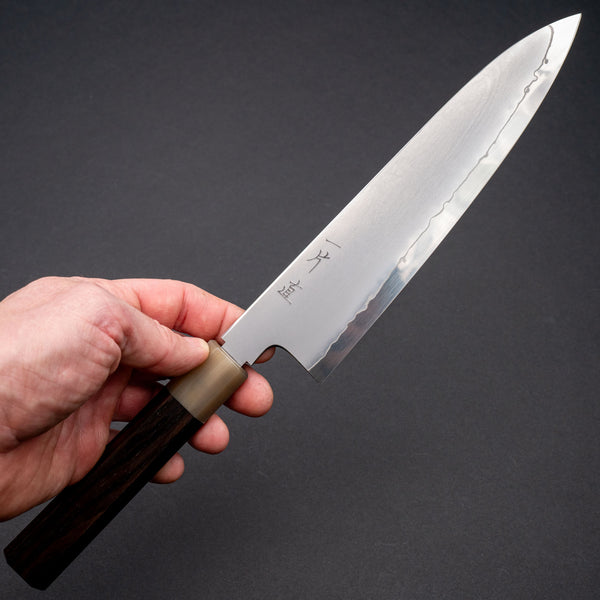 Hitohira Nao SG2 Kasumi Gyuto 210mm Ebony Handle