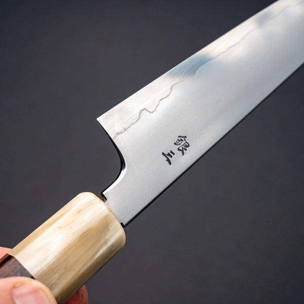 Tetsujin Silver #3 Kasumi Kiritsuke Petty 165mm Taihei Makassar Ebony Handle Product vendor