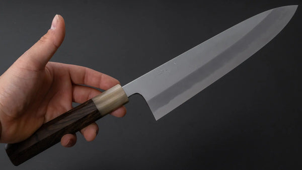 Hitohira Tanaka Kyuzo Blue #1 Migaki Gyuto 240mm Ziricote Handle (Extra Height) Product vendor