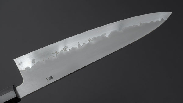 Hitohira Tanaka Izo Blue #1 Stainless Clad Gyuto 240mm Ziricote Handle Product vendor