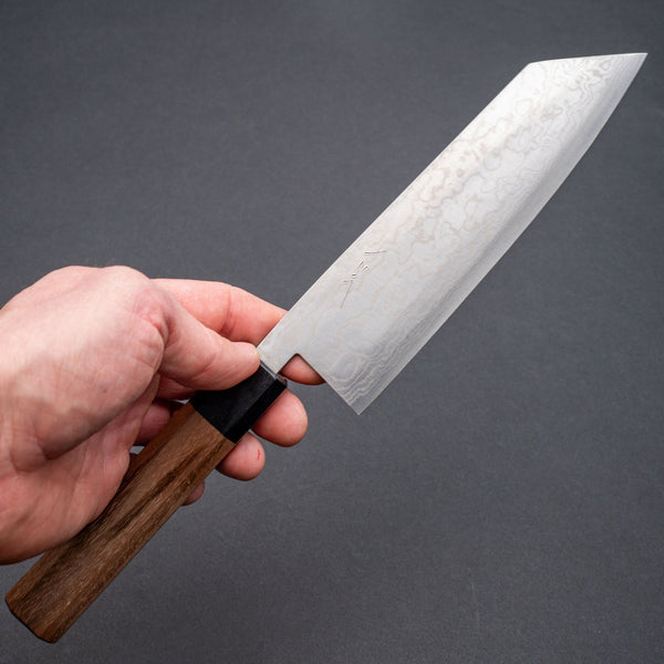 Hitohira Harima Forged Blue #2 Nickel Damascus Bunka Walnut Handle Product vendor