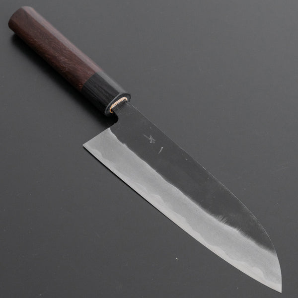 Hitohira MS Kurouchi Blue #2 Santoku 165mm Wood Handle