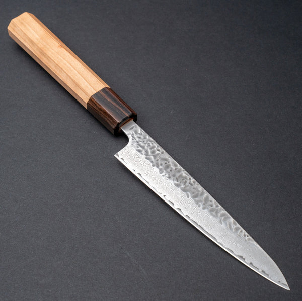 Hitohira Futana Stainless Tsuchime Damascus Petty 135mm Cherry Wood Handle Product vendor