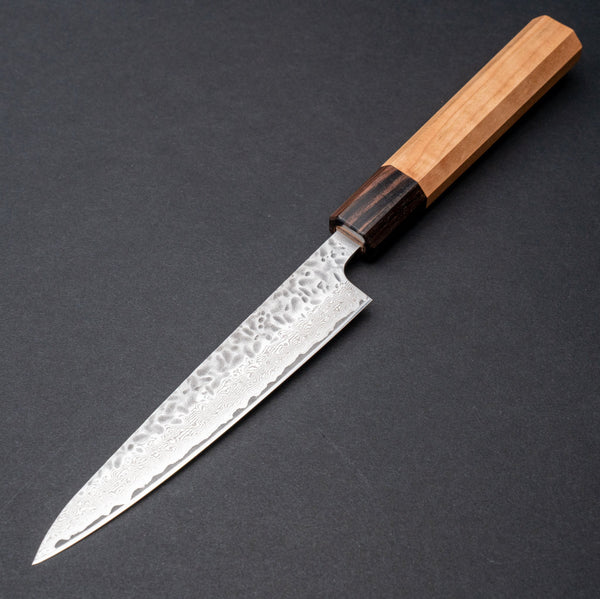 Hitohira Futana Stainless Tsuchime Damascus Petty 135mm Cherry Wood Handle Product vendor