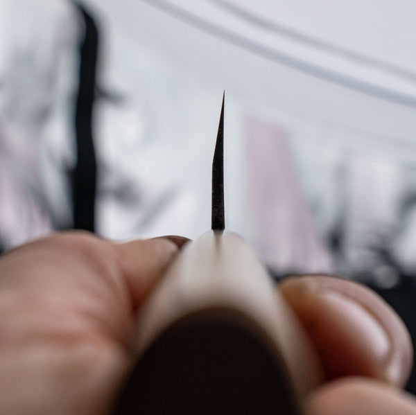 Hitohira Carbon Ajikiri 105mm Ho Wood Handle Product vendor