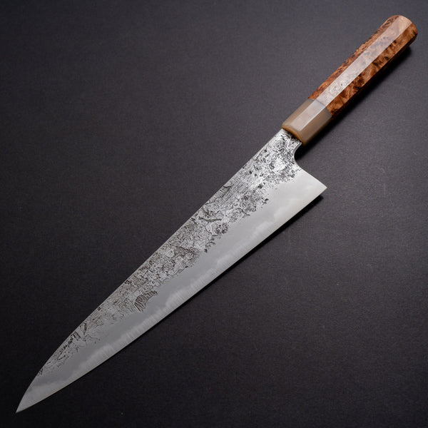 Cygnus Coryphus 26c3 250mm Gyuto Riisgaard Elm Burl Handle - Tetogi