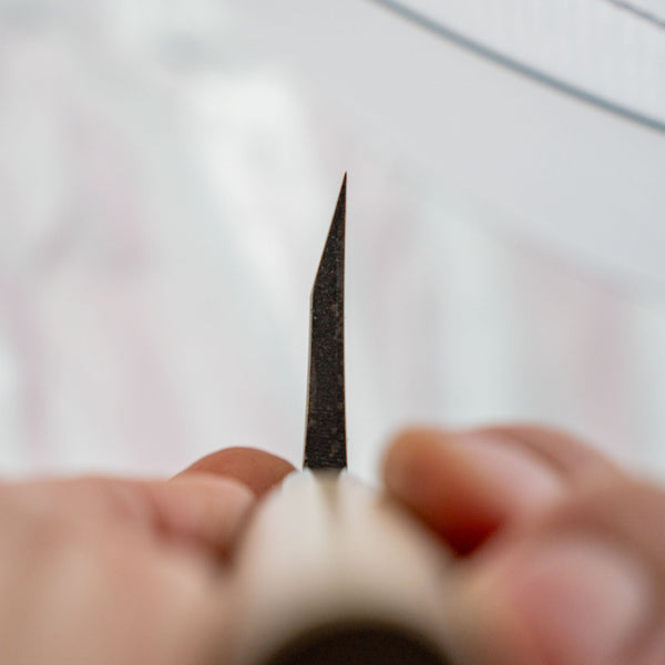 Hitohira Carbon Deba 135mm Ho Wood Handle - Tetogi