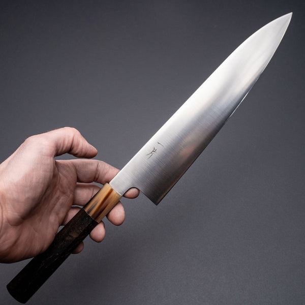 Hitohira FJ VG - 10 Gyuto 240mm Ebony Handle - Tetogi