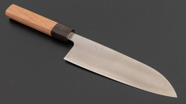 Hitohira Futana S3 Migaki Santoku 165mm Cherry Wood Handle - Tetogi