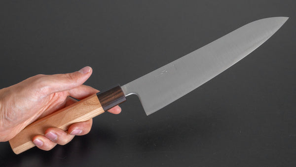 Hitohira Futana SB Migaki Gyuto 210mm Cherry Wood Handle - Tetogi