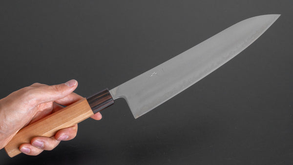 Hitohira Futana SB Migaki Gyuto 240mm Cherry Wood Handle - Tetogi