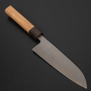 Hitohira Futana SB Migaki Santoku 170mm Cherry Wood Handle - Tetogi