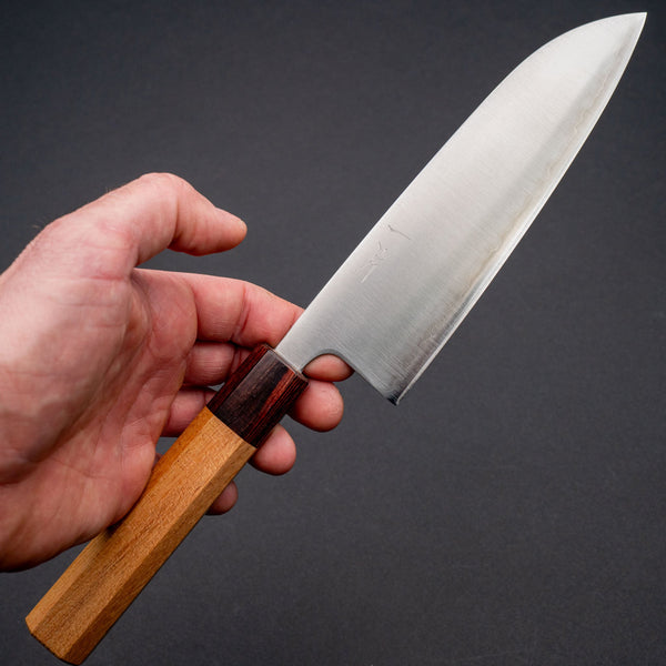 Hitohira Futana SB Migaki Santoku 170mm Keyaki Zelkova Handle - Tetogi