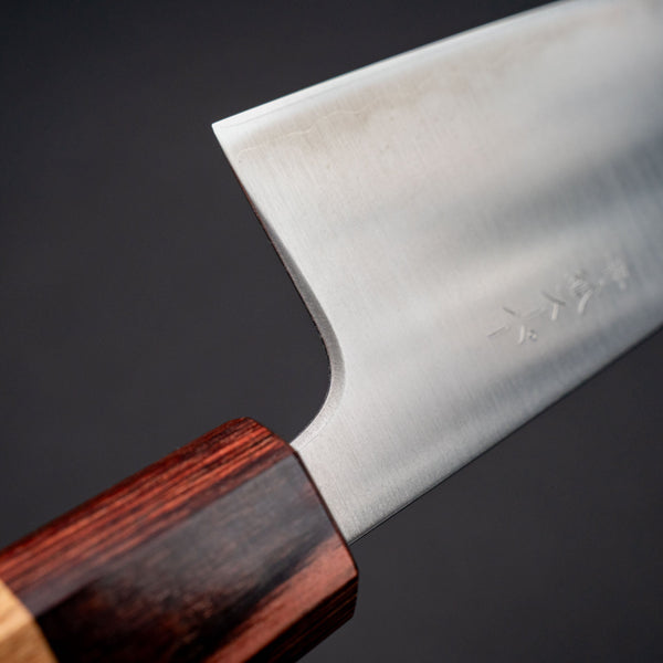 Hitohira Futana SB Migaki Santoku 170mm Keyaki Zelkova Handle - Tetogi