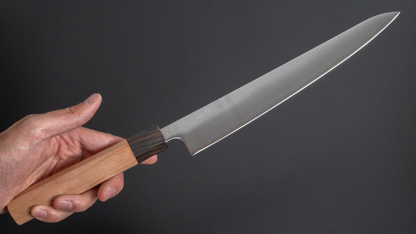 Hitohira Futana SB Migaki Sujihiki 240mm Cherry Wood Handle - Tetogi