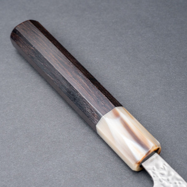 Hitohira Futana White 1 Migaki Tsuchime Petty 135mm Ebony Handle - Tetogi