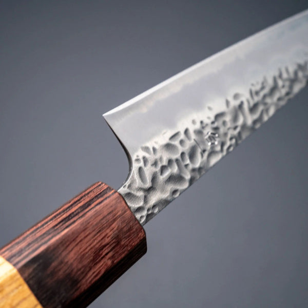 Hitohira Futana White 1 Migaki Tsuchime Petty 135mm Keyaki Zelkva - Tetogi