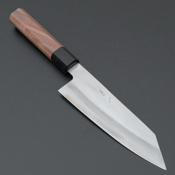 Hitohira Harima Silver #3 Migaki Bunka Walnut Handle - Tetogi