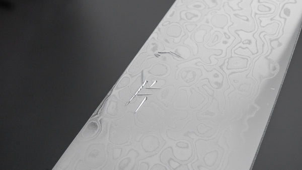 Hitohira HG Damascus Gyuto 180mm Pakka Handle - Tetogi