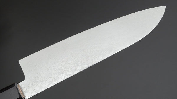 Hitohira HG Damascus Santoku Walnut Handle - Tetogi