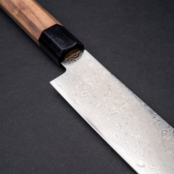 Hitohira HG Damascus Sujihiki 240mm Walnut Handle - Tetogi