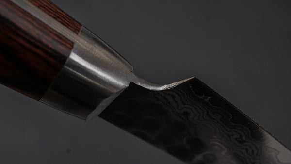 Hitohira HG Tsuchime Damascus Paring 85mm Imitation Mahogany Handle - Tetogi