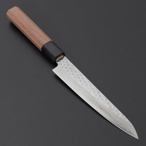 Hitohira HG Tsuchime Damascus Petty 150mm Walnut Handle - Tetogi
