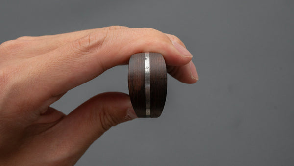 Hitohira HG Tsuchime Damascus Sujihiki 240mm Imitation Mahogany Handle - Tetogi