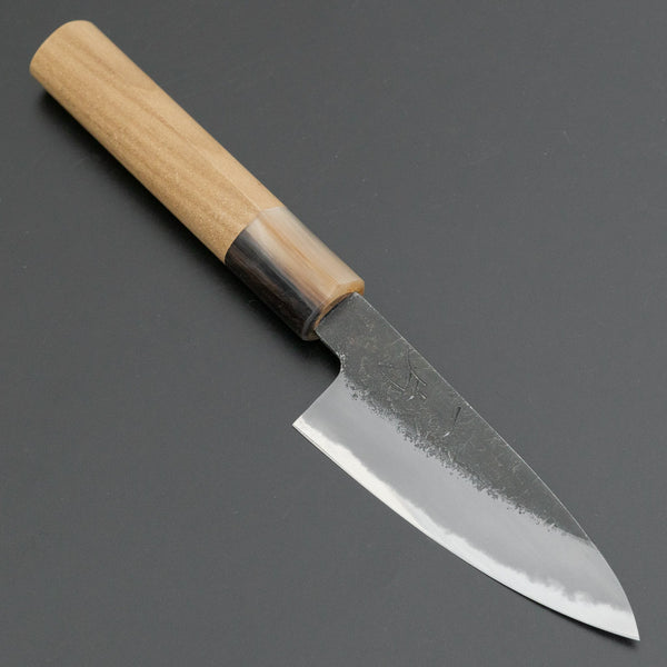 Hitohira Hinode Nashiji White #2 Paring 90mm Ho Wood Handle (D - Shape) - Tetogi