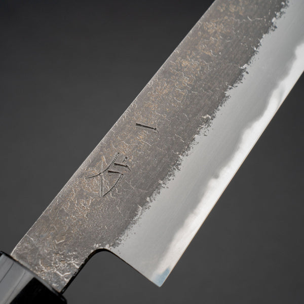 Hitohira Hinode Nashiji White 2 Petty 180mm Ho Wood Handle (Oval) - Tetogi