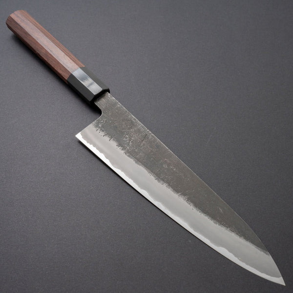 Hitohira Hinode Nashiji White #2 Stainless Clad Gyuto 210mm Taihei Wood Handle - Tetogi