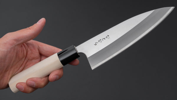 Hitohira Hiragana Deba 150mm Poplar Handle - Tetogi