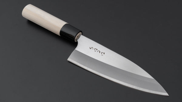Hitohira Hiragana Deba 150mm Poplar Handle - Tetogi
