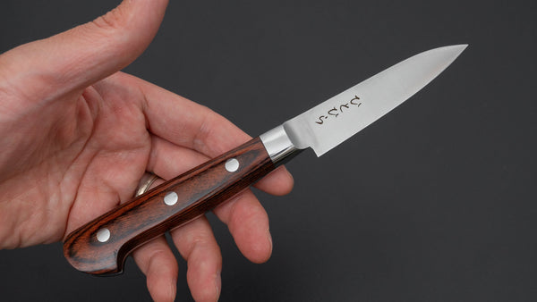Hitohira Hiragana Paring 80mm Imitation Mahogany Handle - Tetogi