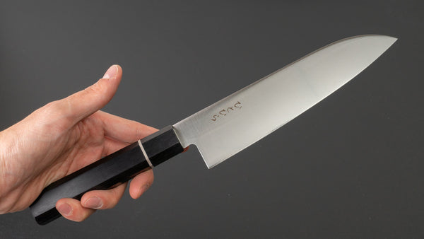 Hitohira Hiragana WS Santoku 185mm Pakka Handle - Tetogi