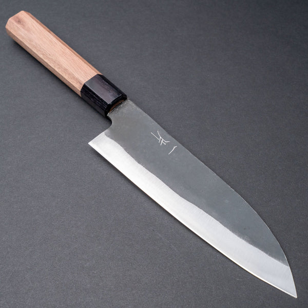 Hitohira Hizen Kurouchi Blue 1 Gyuto 180mm Walnut Handle - Tetogi