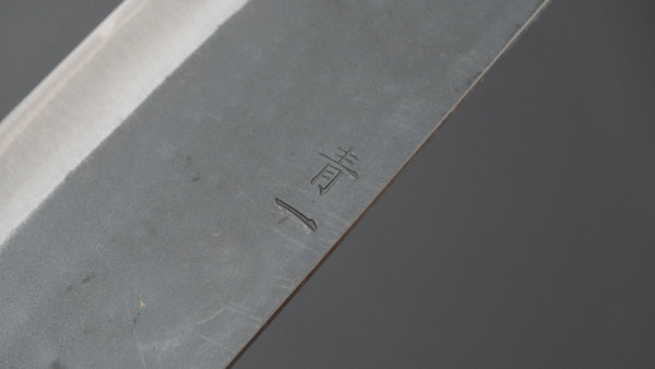 Hitohira Hizen Kurouchi Blue 1 Stainless Clad Bunka 190mm Ho Wood Handle - Tetogi