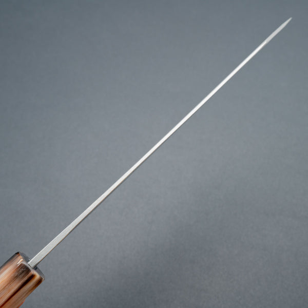 Hitohira Hizen Kurouchi Blue 1 Stainless Clad Bunka 190mm Rosewood Handle - Tetogi