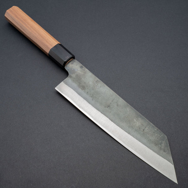 Hitohira Hizen Kurouchi Blue 1 Stainless Clad Bunka 190mm Walnut - Tetogi