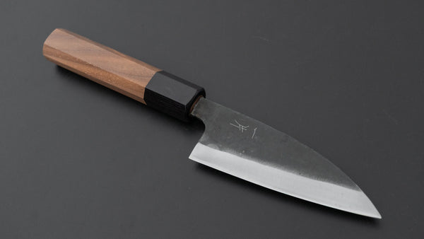 Hitohira Hizen Kurouchi Blue 1 Utility 105mm Walnut Handle - Tetogi